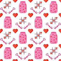 valentine's day seamless pattern vector