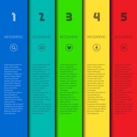 Colorful infographic template with place for your content, web design, banners, applications, elements vector