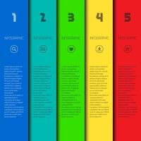 Colorful infographic template with place for your content, web design, banners, applications, elements vector