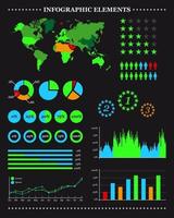 conjunto de elementos infográficos para sus informes y documentos. concepto de negocio. vector