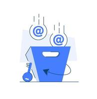 Email and messaging,Email marketing campaign vector