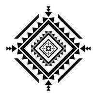 Geometric ethnic pattern art. American, Mexican style. Background Aztec tribal ornament. Design for fabric, clothing, textile, logo, symbol. vector