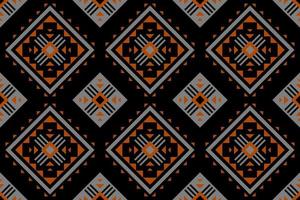 Abstract ethnic native art. Geometric ethnic seamless pattern in tribal. Fabric Indian style. vector