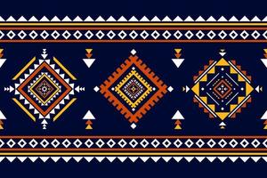 arte de patrón tribal étnico de alfombras. patrón geométrico étnico sin costuras en tribal. estilo mexicano vector