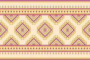 Carpet tribal pattern art. Geometric ethnic seamless pattern traditional. Aztec ethnic ornament print. Mexican style. vector