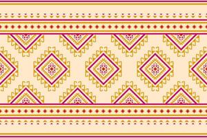 Carpet tribal pattern art. Geometric ethnic seamless pattern traditional. Aztec ethnic ornament print. Mexican style. vector