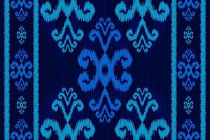 Ethnic ikat seamless pattern in tribal. Aztec geometric ethnic ornament print. Ikat pattern style. vector
