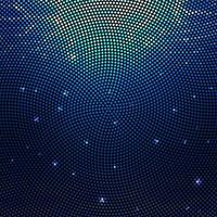 Abstract radial colorful dotted vector underwater background. Halftone effect