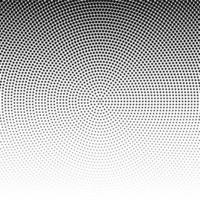 Vector radial halftone black background pattern