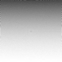 Vector radial halftone black background pattern