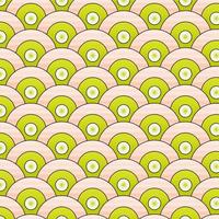 Abstract vector seamless pattern simple waves round