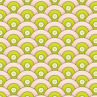 Abstract vector seamless pattern simple waves round