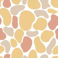 A pattern of amorphous smooth shapes in flat style for printing and design.Vector illustration. vector