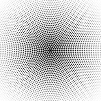 Vector radial halftone black background pattern