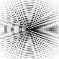 Vector radial halftone black background pattern