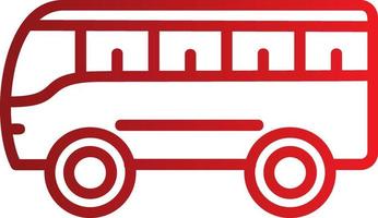 icono de vector de bus