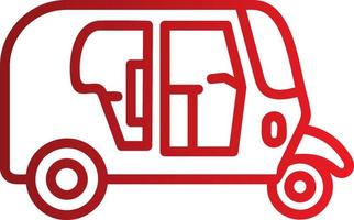 Rickshaw  Vector Icon