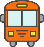 icono de vector de bus