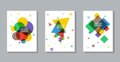 Set of Vector Poster Templates. Abstract colorful Background for Business Flyers, Posters and Placards. Mobile Technologies Concept. Flat Style