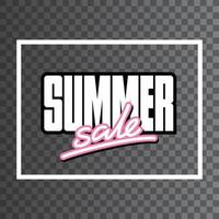 Logo for the summer sale vector