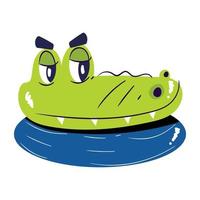 Trendy Alligator Concepts vector