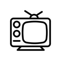 icono de vector de televisión línea electrónica archivo eps 10