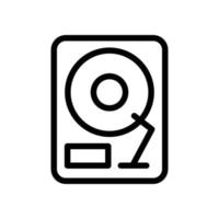 Hard Disk Vector Icon Electronics Line  EPS 10 file