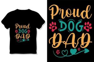 dog typography design vector