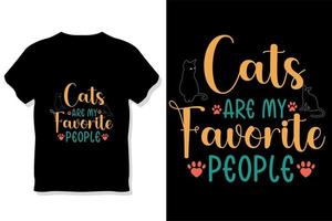 Dog typography or cats are my favorite people vector