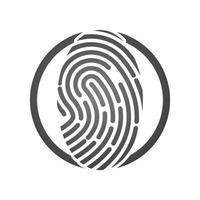 Fingerprint logo vector illustration