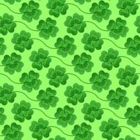 Four-leaf clover arranged in diagonal stripes for decoration for the feast of St. Patrick. Vector illustration.