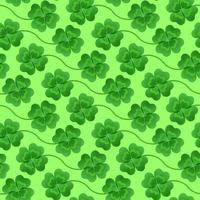 Four-leaf clover arranged in diagonal stripes for decoration for the feast of St. Patrick. Vector illustration.