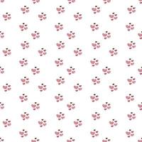 Heart pattern1. Seamless pattern with cute hearts. Doodle cartoon color vector illustration.