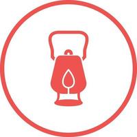 Oil Lamp Vector Icon