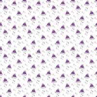 Winter hat pattern. Seamless pattern with cute winter hat. Cartoon color vector illustration.