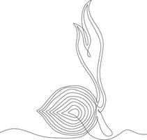 continuous line of sprout vector growing plantation and agriculture logo