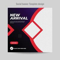 new arrival social media banner vector