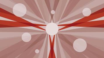 Pastel orange, red and white color striped burst background. White rays wallpaper. vector