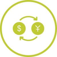 Dollar to Yen Vector Icon