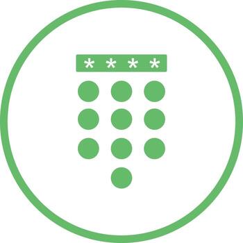 icono de vector de bloqueo de contraseña