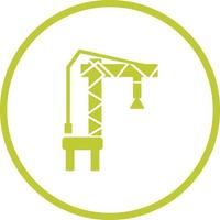 Harbor Crane Vector Icon