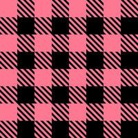 Pink scotch pattern cut black for destroying tablecloths, clothes or various fabric patterns. vector