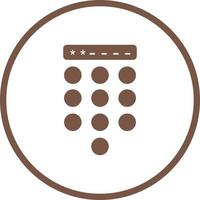 Passcode Lock Vector Icon