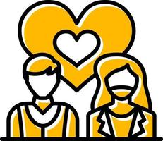 Couple Creative Icon Design vector