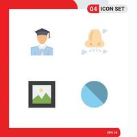 4 Creative Icons Modern Signs and Symbols of student finance learning health payments Editable Vector Design Elements