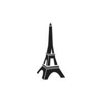 torre eiffel en paris. aislado sobre fondo blanco, diseño vectorial. vector