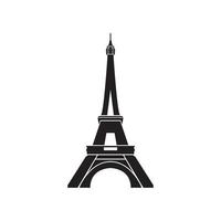 torre eiffel en paris. aislado sobre fondo blanco, diseño vectorial. vector