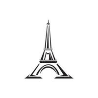 torre eiffel en paris. aislado sobre fondo blanco, diseño vectorial. vector