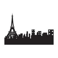 Eiffel tower in Paris. Isolated on white background,vector design. vector