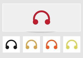 icono de auriculares aislado sobre fondo blanco. icono de auriculares signo simple vector